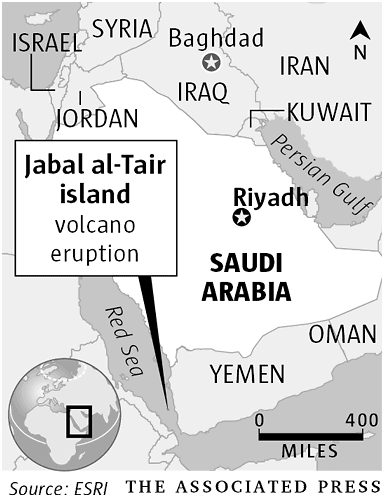 Jabal al-Tair, or Bird Mountain, 