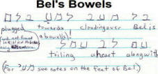 Bel's bowels.