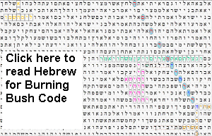 Full text of Hebrew for Buring Bush Bible Code Pictographs. Herbew is correct direction, therefore the image is upside down!
