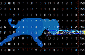 Background blacked like the dark sky. The comet can read, "The comet/scepter will not depart (from Judah)." It is positioned toward the lion as the comet is toward the constellation of Leo (Lion). This is also true of the Balance Bible Code and the constellation of Eridanus, (the river of the judge.)