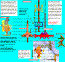 Picture bible codes in overlap. Note the position of the burning bush code with the other images.  Thus, the bible code pictographs all interconnect to tell a still  larger story.